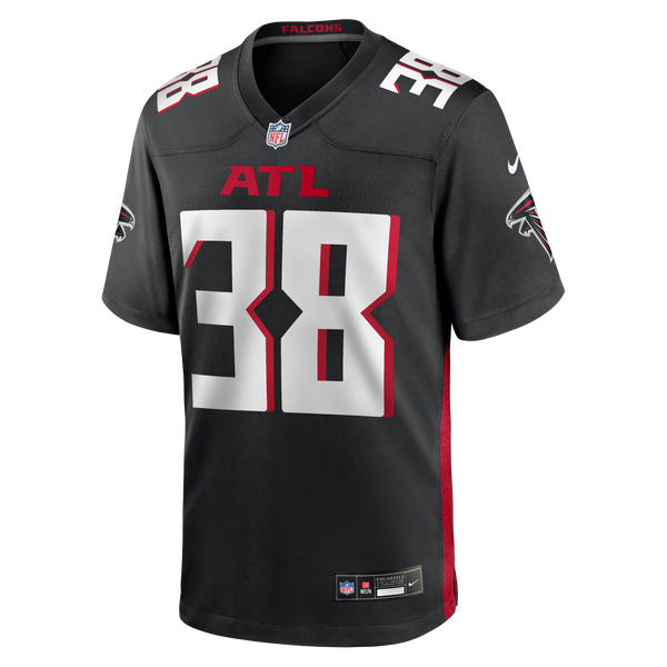 Atlanta Falcons Nathan Carter Nike Black Team Game Jersey