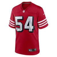 San Francisco 49ers Fred Warner Nike Scarlet Alternate Game Jersey