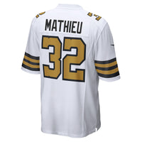 New Orleans Saints Tyrann Mathieu Nike White Alternate Game Jersey
