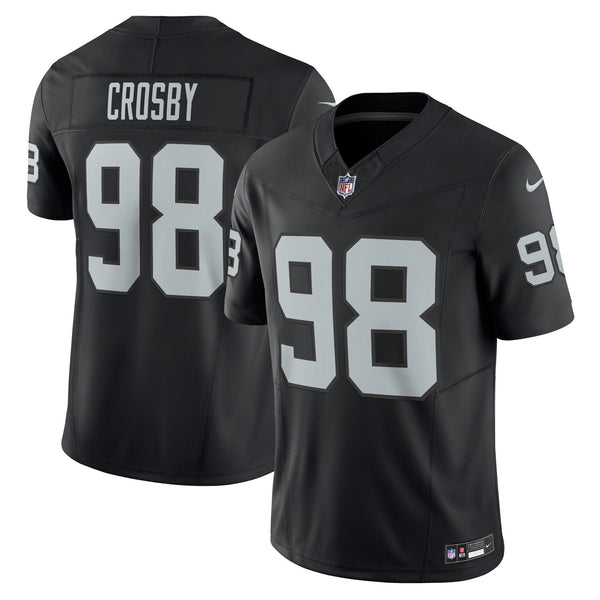Las Vegas Raiders Maxx Crosby Nike Black Vapor F.U.S.E. Limited Jersey