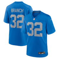 Detroit Lions Brian Branch Nike Blue Alternate Game Jersey