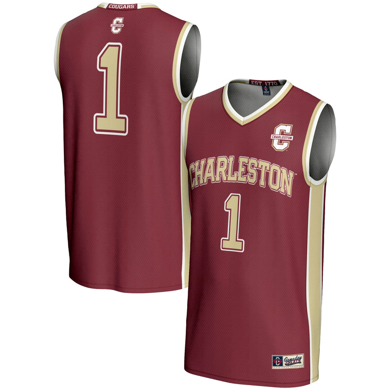 Charleston Cougars GameDay Greats #1 Basketball Jersey - Maroon