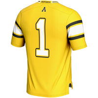 #1 Appalachian State Mountaineers GameDay Greats Endzone Football Jersey - Gold