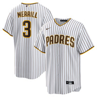 San Diego Padres Jackson Merrill Nike White Home Replica Jersey