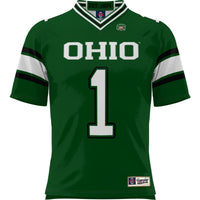 #1 Ohio Bobcats GameDay Greats Football Jersey - Green