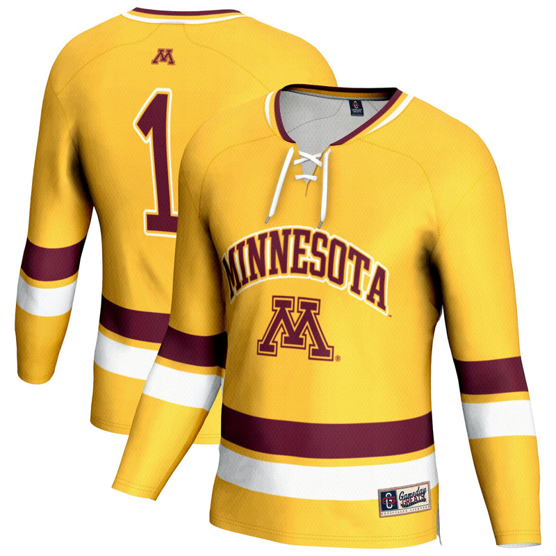 Minnesota Golden Gophers GameDay Greats Lightweight Hockey Fashion Jersey - Gold