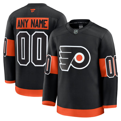 Philadelphia Flyers Fanatics Black Alternate Premium Custom Jersey