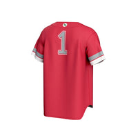 #1 Ohio State Buckeyes GameDay Greats Lightweight Collegiate Baseball Fashion Jersey - Scarlet
