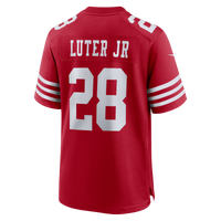San Francisco 49ers Darrell Luter Jr. Nike Scarlet Game Jersey