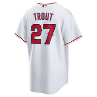 Los Angeles Angels Mike Trout Nike White Home Replica Player Name Jersey