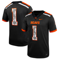 #1 Oregon State Beavers Nike Military Appreciation Untouchable Replica Football Jersey - Anthracite