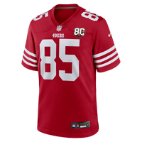 San Francisco 49ers George Kittle Nike Scarlet 80th Anniversary Game Jersey