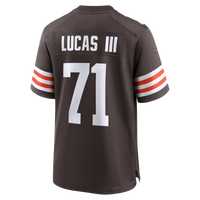 Cleveland Browns Cornelius Lucas Nike Brown Team Game Jersey