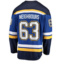 St. Louis Blues Jake Neighbours Fanatics Blue Home Premier Breakaway Player Jersey