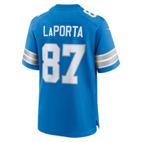 Detroit Lions Sam LaPorta Nike Blue Game Jersey