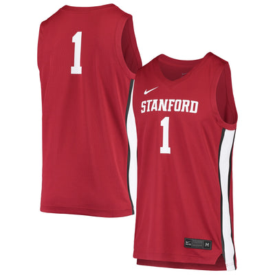 #1 Stanford Cardinal Nike Replica Basketball Jersey - Cardinal