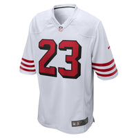 San Francisco 49ers Christian McCaffrey Nike White Game Jersey