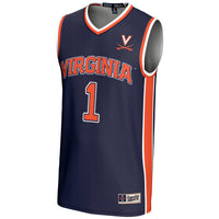 #1 Virginia Cavaliers GameDay Greats Lightweight Basketball Jersey - Navy
