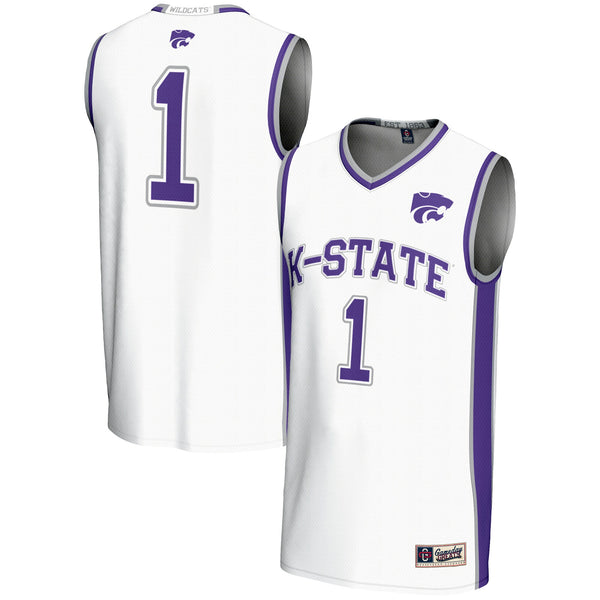 #1 Kansas State Wildcats GameDay Greats Lightweight Basketball Jersey - White
