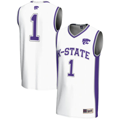 #1 Kansas State Wildcats GameDay Greats Lightweight Basketball Jersey - White