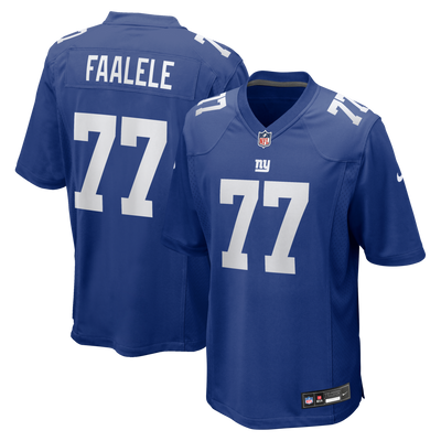 New York Giants Daniel Faalele Nike Royal Team Game Jersey