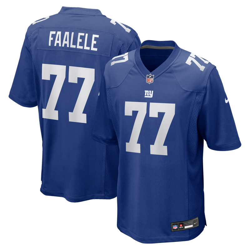 New York Giants Daniel Faalele Nike Royal Team Game Jersey