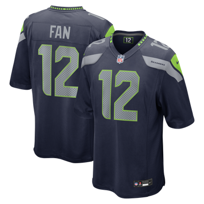 Seattle Seahawks 12s Nike College Navy Team Game Jersey