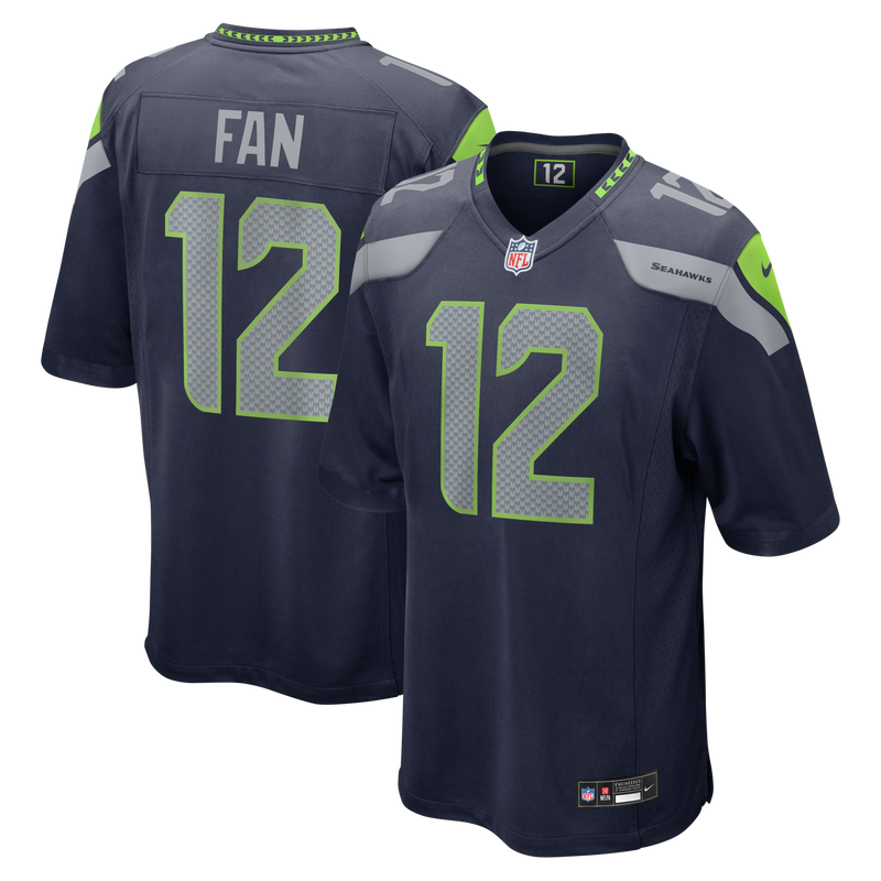 Seattle Seahawks 12s Nike College Navy Team Game Jersey