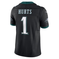 Philadelphia Eagles Jalen Hurts Nike Black Alternate Vapor F.U.S.E. Limited Jersey