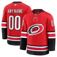 Carolina Hurricanes Fanatics Red Alternate Premium Custom Jersey