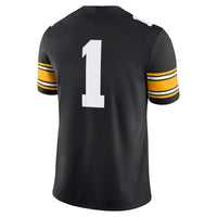 #1 Iowa Hawkeyes Nike Game Jersey - Black