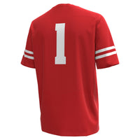 Under Armour #1 Red Wisconsin Badgers Replica Football Jersey