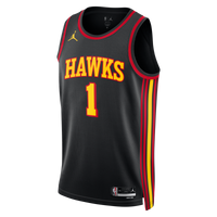 Atlanta Hawks Jordan Brand Statement Edition Swingman Jersey - Black - Jalen Johnson -