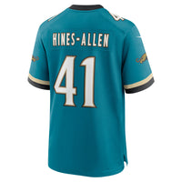 Jacksonville Jaguars Josh Hines-Allen Nike Teal Prowler Throwback Player Game Jersey