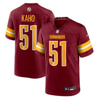 Washington Commanders Ale Kaho Nike Burgundy Team Game Jersey