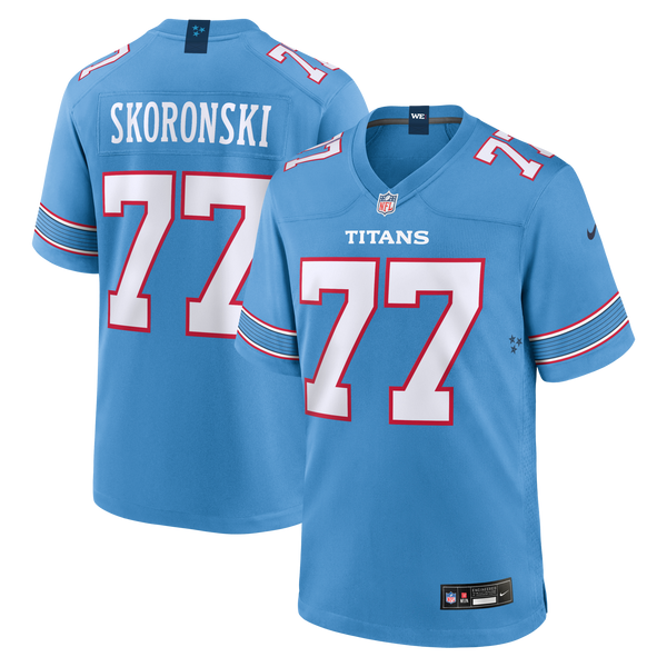Tennessee Titans Peter Skoronski Nike Light Blue Game Jersey