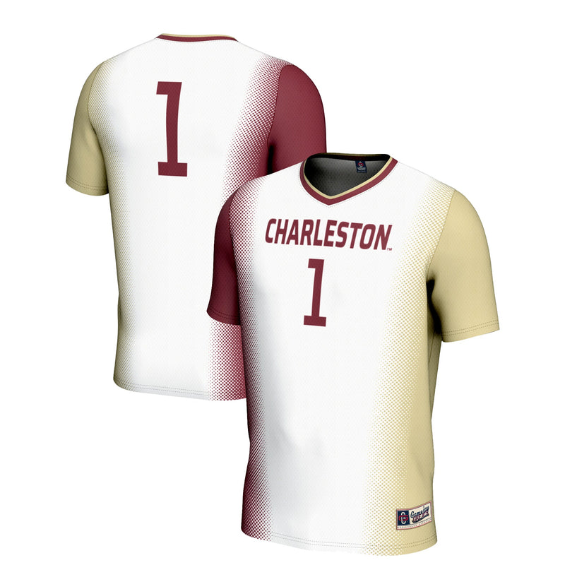 #1 Charleston Cougars GameDay Greats Lightweight Soccer Jersey - White
