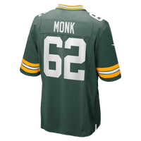 Green Bay Packers Jacob Monk Nike Green Game Jersey