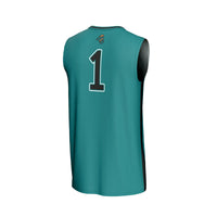 #1 Coastal Carolina Chanticleers GameDay Greats Lightweight Basketball Fashion Jersey - Teal