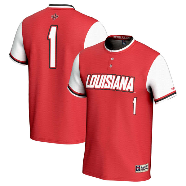 #1 Louisiana Ragin' Cajuns GameDay Greats Lightweight Softball Jersey - Cardinal