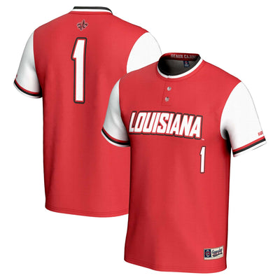#1 Louisiana Ragin' Cajuns GameDay Greats Lightweight Softball Jersey - Cardinal