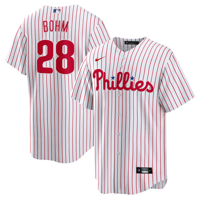 Philadelphia Phillies Alec Bohm Nike White Replica Player Jersey