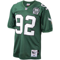 Philadelphia Eagles Reggie White Mitchell & Ness Green Authentic Throwback Retired Player Jersey