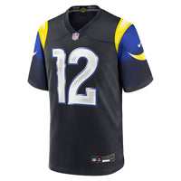 Los Angeles Rams Puka Nacua Nike Midnight Blue 2025 Rivalries Collection Game Jersey