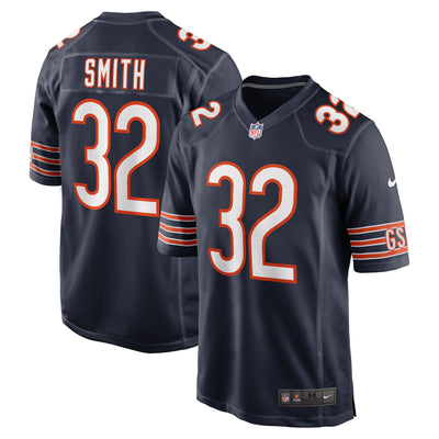 Chicago Bears Terell Smith Nike Navy Game Jersey