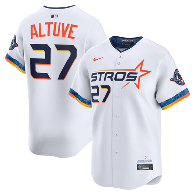 Houston Astros Jose Altuve Nike White 2025 City Connect Limited Player Jersey