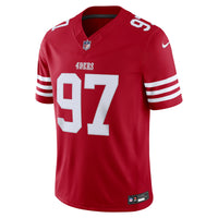 San Francisco 49ers Nick Bosa Nike Scarlet Team Vapor F.U.S.E. Stitched Limited Jersey