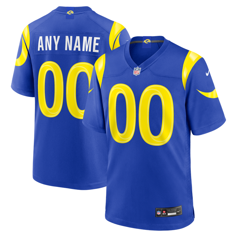 Los Angeles Rams Nike Royal Custom Game Jersey