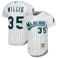 Florida Marlins Dontrelle Willis Mitchell & Ness White Cooperstown Collection Authentic Jersey