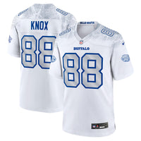 Buffalo Bills Dawson Knox Nike White 2025 Rivalries Collection Game Jersey